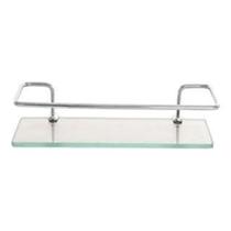 Porta shampoo reto inox c/ vidro 10605 - Imperio Hidro Porta shampoo reto inox c/ vidro 10605 - Imperio Hidro