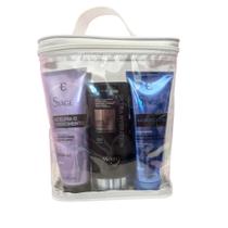 PORTA SHAMPOO transparente e BRANCA necessaire para viagem, organizar cremes 24 x 20 x 9 cm PORTA SHAMPOO transparente e BRANCA necessaire para viagem, organizar cremes 24 x 20 x 9 cm