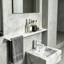Porta Shampoo Triplo Prateleira Grega Em Aço Inox 70cm Utilidades Para Casa Acessório Grego Metal