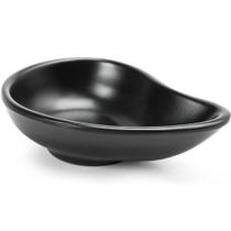 Porta Shoyu Gota 60ml em Melamina Profissional Black Molheira Ramekin Servir Molhos Gourmet Mix