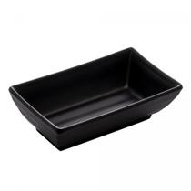Porta Shoyu Retangular de Melamina Tóquio Preto 10cm x 6cm x 3cm Lyor