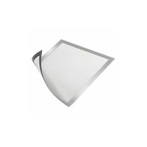 Porta-sinais magnéticos Duraframe durável, tamanho carta, prata x2 Porta-sinais magnéticos Duraframe durável, tamanho carta, prata x2