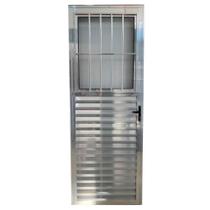 Porta social 2,10x80 lado DIREITO no alumínio brilhante