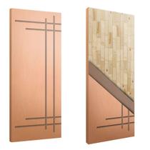 Porta Sólida Friso 15 HDF Eucalipto