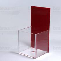 Porta Squeeze ou Álcool Gel - 10 x 22 x 10 cm - Vermelho - Brascril