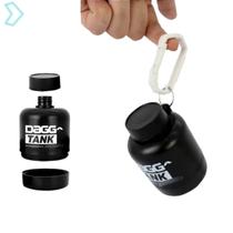 Porta Suplemento Dagg Tank Chaveiro Whey Protein Comprimidos Reservatório Pó Capsulas Pote Estojo