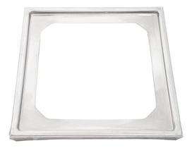 Porta Suporte Grelha Ralo Quadrado 15x15cm Em Metal Cromado Porta Suporte Grelha Ralo Quadrado 15x15cm Em Metal Cromado