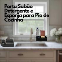 Porta Suporte Organizador Sabão Detergente Esponja para Pia de Cozinha
