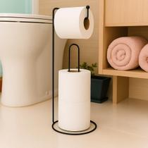 Porta Suporte Papel Higienico De Chão 4 Rolos