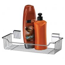 Porta Suporte Shampoo Sabonete Parede Aço Inox - 7501 Future Porta Suporte Shampoo Sabonete Parede Aço Inox - 7501 Future