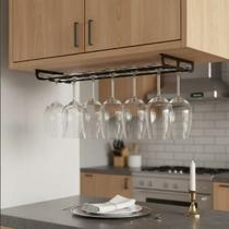 Porta Taças para 12 Taças De Vinho - Teto - Decoração Barzinho - suporte para taças - preto Porta Taças para 12 Taças De Vinho - Teto - Decoração Barzinho - suporte para taças - preto