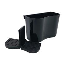 Porta Talhares de Plástico Preto com 2 Divisorias Removivel