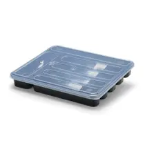 Porta Talher 6 Divisões Extra Grande Com Tampa Porta Talher 6 Divisões Extra Grande Com Tampa