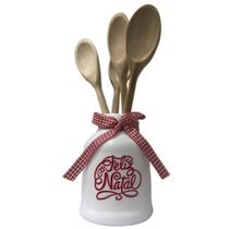 Porta Talher Centro De Mesa - Enfeite Natalino - Decoração Feliz Natal