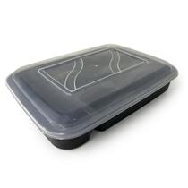 Porta Talher com Tampa Transparente Organizador Preto 32cm R39 Porta Talher com Tampa Transparente Organizador Preto 32cm R39