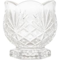 Porta Talher de Cristal Vidro Colher de Cafe Chá Mesa Posta Dublin Decorativo 8x8cm