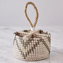 Porta Talher e Organizador Seagrass 19X12Cm e Haste Rafimex Porta Talher e Organizador Seagrass 19X12Cm e Haste Rafimex