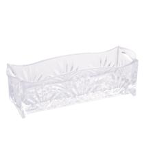 Porta Talher Em Cristal Dublin 27x8x9cm - Lyor Porta Talher Em Cristal Dublin 27x8x9cm - Lyor