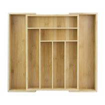 Porta talher extensível organizador bambu 7 divisórias mimo style Porta talher extensível organizador bambu 7 divisórias mimo style