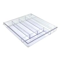 Porta Talher Organizador De Gaveta S/Tampa Com 5 Divisórias