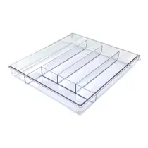 Porta Talher Organizador De Gaveta Sem Tampa C/5 Divisórias Porta Talher Organizador De Gaveta Sem Tampa C/5 Divisórias