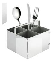 Porta Talher Pisa Aço Inox Riva Lindissimo