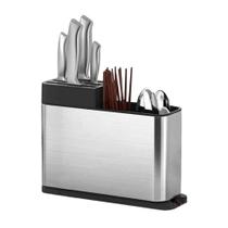 Porta Talher Suporte Faca Escorredor Cozinha Pia Aço Inox - DyMultiShop Porta Talher Suporte Faca Escorredor Cozinha Pia Aço Inox - DyMultiShop
