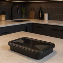 Porta Talheres Acrilico Organizador de Gavetas 5 Divisorias Cozinha Armario