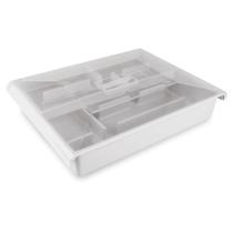 Porta Talheres com Gaveta e Tampa Plasutil Porta Talheres com Gaveta e Tampa Plasutil