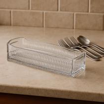 Porta Talheres Cristal Palatino Organizador Mesa Cozinha Decorativo Elegante Incolor Porta Talheres Cristal Palatino Organizador Mesa Cozinha Decorativo Elegante Incolor