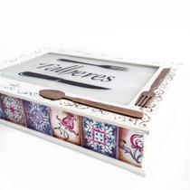 Porta talheres decorativo em MDF