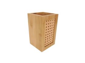 Porta Talheres Ecokitchen Bambu com Palhinha - Mimo Style Porta Talheres Ecokitchen Bambu com Palhinha - Mimo Style