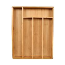 Porta talheres ecokitchen em bambu 5 divisórias mimo style