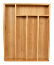 Porta Talheres Ecokitchen Em Bambu Natural 28x35cm Porta Talheres Ecokitchen Em Bambu Natural 28x35cm