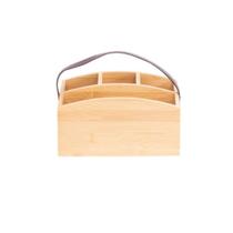 Porta Talheres Em Bambu Com Alça Em Couro Ecohouse Mimo Style