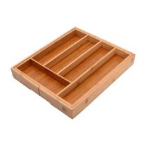 Porta Talheres Em Bambu Extensível Ecokitchen 45x35cm Mimo Style