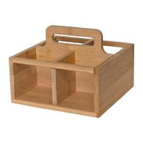 Porta Talheres Em Bambu Visor Acrílico Ecokitchen Mimo Style