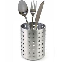 Porta Talheres Escorredor Garfo Faca Colher Vazado Em Inox - CLINK