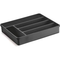 Porta Talheres Organizador Multiuso de Gaveta Separador Divisor Uz Preto Porta Talheres Organizador Multiuso de Gaveta Separador Divisor Uz Preto