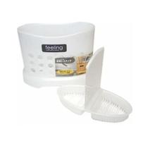 Porta Talheres Plástico Inomata Furos Pia Japonês 15 Cm