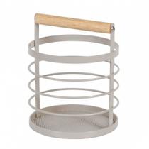 Porta Talheres Rack Redondo Gelo 13x16cm - Copa&ampCia