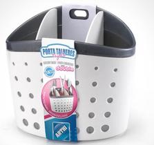 Porta Talheres Triplo Double Plástico 13x17x9,5cm - 122753