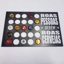 Porta Tampinhas De Cerveja Placa Em Mdf Com 30X20Cm R+ Adesivos