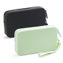 Porta-tampões de silicone Hipruict Period Bag, 2 peças em preto/verde Porta-tampões de silicone Hipruict Period Bag, 2 peças em preto/verde