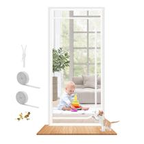 Porta Tela para Gatos Dixutzi 89 x 203 cm, Reforçada, com Zíper, Branca Porta Tela para Gatos Dixutzi 89 x 203 cm, Reforçada, com Zíper, Branca