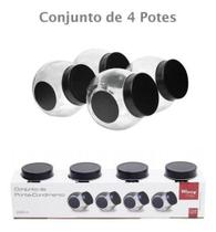 Porta Tempero Com 4 Potes De Vidro - Abelhinha Presentes Porta Tempero Com 4 Potes De Vidro - Abelhinha Presentes