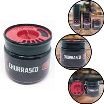 Porta Tempero Condimentos com Tampa Dosadora P/ Churrasco - TIBA