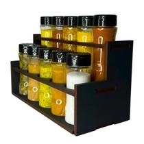 Porta Tempero Condimentos Kit Potes Mantimentos Dois Andares Porta Tempero Condimentos Kit Potes Mantimentos Dois Andares