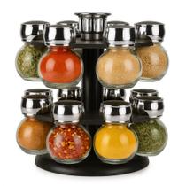 Porta Tempero Condimentos Organizador Giratório Wolff com 12 Frascos Porta Tempero Condimentos Organizador Giratório Wolff com 12 Frascos