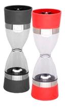 Porta Tempero Duplo Moedor De Sal E Pimenta em Acrilico